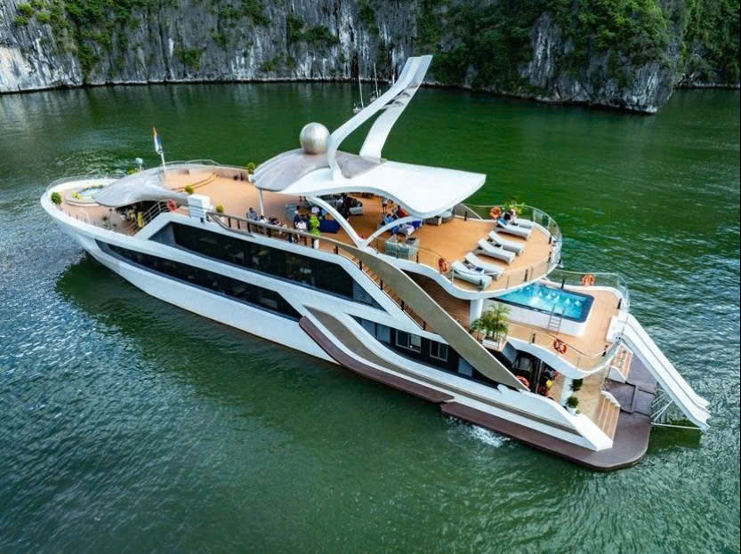 Du thuyền Lan Hạ 5 sao 1 ng&agrave;y từ H&agrave; Nội từ C&aacute;t B&agrave;